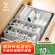 懶角落收納盒數(shù)據(jù)線收納盒手機(jī)充電器線材U盤小物件分格收納盒抽屜大號