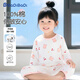 巴帝巴帝嬰幼兒童純棉家居服套裝睡衣睡褲男女寶寶空調服 櫻桃兔子 80