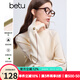百圖betu女裝冬季新款毛衣撞色繡線半高領(lǐng)百搭毛衣女2410T32 淺杏色 M