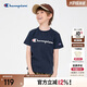 Champion【涼感科技】冠軍男女童短袖T恤2025夏季新款大小童親子裝上衣