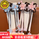 G.DUCKKIDS女童漢服頭飾花朵假發(fā)辮發(fā)夾兒童古風(fēng)中秋節發(fā)飾頭花女孩流蘇對夾 熱售6#粉色+藍色