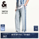 杰克·瓊斯（JACK&JONES）夏季時尚簡約百搭流行潮男士淺藍色撞色水洗牛仔褲男裝225132040 C42淺牛仔藍 常規(guī) 32 175 W32/L32