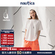 nautica white sail 白帆×CityBoy 寬松中性復古潮流純棉短袖圓領(lǐng)小白T恤 TW3220 本白1CW M
