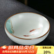 容山堂固德汝窯主人杯手繪茶杯陶瓷品茗杯茶盞開(kāi)片可養(yǎng)個(gè)人單杯 手繪汝窯茶杯-年年有余