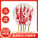 臘偵探燒烤食材烤串半成品羊肉串魷魚(yú)串肉串五花肉串燒烤夜市小吃生鮮 東北大油邊10串 400克