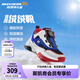 Skechers斯凱奇兒童絨絨靴（躍界系列）男童冬短靴旋鈕女童加絨鞋302528L 男童/白色/多彩色/WMLT 38
