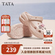 他她TATA洞洞鞋女款25夏季休閑沙灘鞋百搭涼拖鞋外穿CM901BH5粉色 39