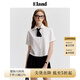 ELAND衣戀白色短袖襯衫女蝴蝶結(jié)領(lǐng)帶雪紡衫上衣夏季新款 象牙白/白色(39)Ivory S 160