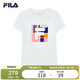 FILA 斐樂(lè )官方女子短袖T恤時(shí)尚運動(dòng)休閑圓領(lǐng)套頭打底上衣T恤