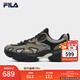 斐樂(lè )（FILA）官方男鞋老爹鞋運動(dòng)鞋2025冬新款鞋子颶風(fēng)鞋黑色休閑鞋 本布褐/麻繩棕-GS 41