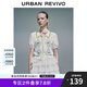 UR2025春季新款女裝減齡學(xué)院風(fēng)菱格蝴蝶結(jié)針織開衫UYY950054 象牙白 M