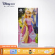 迪士尼（Disney）經(jīng)典公主艾莎安娜貝兒手辦女孩玩具洋娃娃玩偶兒童生日禮物 長(cháng)發(fā)公主 17cm