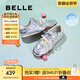 百麗（Belle）董潔/阿梅同款咖啡豆阿甘鞋女2025秋新商場(chǎng)同款板鞋3QS21CM5 【董潔同款】銀色 37 (235mm)