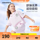 Converse匡威兒童裝女童純棉短袖短褲2件套夏季新品兒童T恤短褲套裝 淡紫色 155 /72 【建議身高152-158cm】