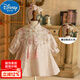 迪士尼（Disney）中式一周歲禮服女寶寶小公主裙夏季嬰兒抓周唐裝國風(fēng)生日高端春裝 粉紅色+發(fā)箍 90