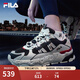 FILA 斐樂TREK滿天星老爹鞋男鞋新款休閑鞋時尚復(fù)古運動鞋跑鞋  白蘆筍/漿果藍-WD 42