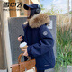 雪中飛工裝派克羽絨服女短款2025年新款韓版加厚小個(gè)子90白鴨絨情侶外套 藏青色 S (90) 105-125斤左右