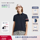 TOMMY HILFIGER【輕柔感】25夏季男高級撞色短袖/【輕奢感】鑲邊翻領商務T恤POLO 【織帶袖邊】藏青色DW5 L （推薦：150-165斤）