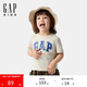 GAP男幼童2025春季新款棉質(zhì)米奇印花logo短袖T恤上衣美版744760