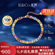 IL&CO尤珂「花彩綾」天然彩寶石手鏈女銀碧璽手串七夕情人節(jié)禮物送女友 【聚財(cái)納?！?克拉多色寶石手鏈