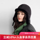 卡蒙（Kenmont）白鴨絨輕薄防風(fēng)防寒保暖護耳羽絨雷鋒帽女加絨滑雪防曬東北帽5241 幻影黑 56-59cm