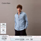 Calvin KleinJeans【明星同款】25早秋新款男復(fù)古ck輕薄純棉牛仔襯衫40BM796 N85-牛仔淺藍(lán) S