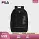 FILA 斐樂(lè )官方男士背包2025秋季新款時(shí)尚休閑雙肩包大容量電腦包 正黑色-BK XS