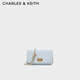 CHARLES&KEITH經(jīng)典菱格鏈條小方單肩斜挎包包女包生日禮物CK2-70160131 Sea Salt Blue海鹽藍（新色） 小包
