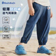 巴帝巴帝夏季嬰幼兒童防蚊褲純棉運動(dòng)長(cháng)褲男女寶寶童裝 灰藍 圣誕企鵝 80