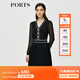 PORTS寶姿秋冬女裝新款優(yōu)雅氣質(zhì)修身連衣裙ALM9K202NKW008 黑色 S