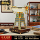 福格達(dá)（FUGEDA）開業(yè)禮物聚寶盆四方鼎擺件招財(cái)喬遷禮琺瑯彩工藝品客廳辦公室裝飾 四方納財(cái)-景泰藍(lán)小號(hào)【高檔禮盒】