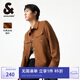 杰克·瓊斯（JACK&JONES） 春季仿麂皮寬松舒適百搭純色時(shí)尚翻領(lǐng)夾克上衣外套男裝225121028