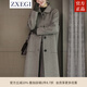ZXEGI高端早秋女裝外套2025年新款毛呢大衣女中長(cháng)款韓版顯瘦零羊絨100% 奶燕麥 L
