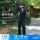 駱駝（CAMEL）原紗防曬冰感休閑寬松闊腿褲子 Y23BABLV008-1 幻影黑 M