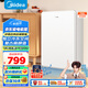美的（Midea）116升小冰箱復(fù)古單門雙溫冷藏冷凍冰吧立柜客廳辦公室租房宿舍美妝家用辦公小型迷你冰箱BCD-116M