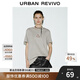 UR2025春季新款女裝趣味休閑刺繡寬松短袖T恤UYY450006 中灰 (偏寬松) M