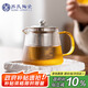 蘇氏陶瓷（SUSHI CERAMICS）豎紋玻璃壺不銹鋼內(nèi)膽過濾壺(素高款500ML)