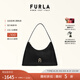 芙拉（FURLA）【七夕禮物】DIAMANTE牛皮小號女士時尚單肩包鉆石包腋下包高級感 黑色