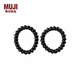 無(wú)印良品（MUJI）  橡皮發(fā)圈/黑色 發(fā)繩 頭繩 皮套 F5A6001