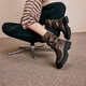 TOOMANYSHOES 【孟子義同款】 機(jī)車手冬厚底英倫風(fēng)時(shí)尚短靴棕色騎士靴七夕禮物 棕色（短靴） 38