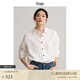 旅途原品ltyp 進口28支100%精梳麻經(jīng)典襯衫 休閑百搭文藝襯衣女秋 荼白色 L