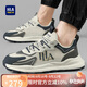 海瀾之家HLA男鞋百搭潮流運動(dòng)鞋男網(wǎng)面透氣休閑鞋男 M199白藍色42