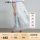 PORTS寶姿 春夏新品中長款半身裙SL8S026KLQ007 天際白混色 M (6)