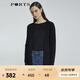 PORTS寶姿 商場同款新品女裝簡約中長款針織開衫LL8K004KZE008 黑色 S /M