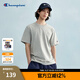 Champion冠軍短袖t恤情侶2025春季新款休閑寬松夏季刺繡上衣純棉 灰色 XL