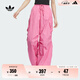 adidas工裝風(fēng)經(jīng)典寬松運(yùn)動(dòng)褲女阿迪達(dá)斯官方三葉草JD1126   淺玫紅色   L