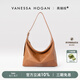 VANESSA HOGAN【張雅欽同款】VH女包欣冉hobo包頭層植鞣牛皮質(zhì)感斜挎腋下單肩包