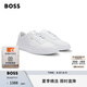 BOSS【七夕節(jié)禮物】男士25年夏季新款金色徽標(biāo)裝飾運動鞋 100-白色 41