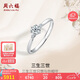 周六福鉆戒女求婚W0210444【共32分】約30分I-J/SI主鉆11號七夕生日禮物