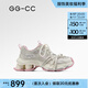 GG-CC【徐若晗同款】幻夜粒子夏季新款做舊厚底老爹鞋網(wǎng)鞋子女G25S9709 粉色 37